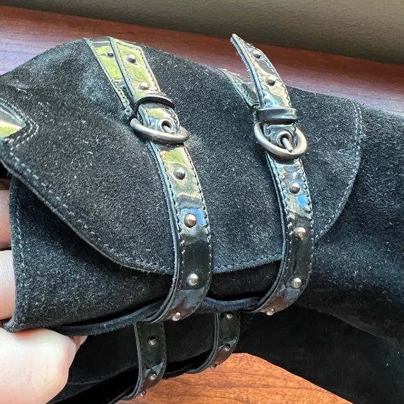 Aquatalia Folly Waterproof Black Wedge Boots - Picture 8 of 8